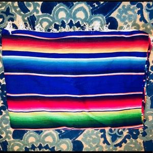 Bright, colorful handmade Peruvian rug!